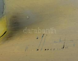 M. Horváth István (1952-): Bohócok. Olaj, farsot jelzett, jobb felső sarkában apró sérüléssel, 30×40...