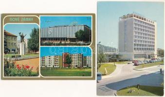 SZLOVÁKIA - 50 db MODERN város képeslap / SLOVAKIA - 50 modern town postcards