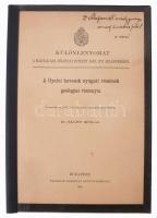 Földrajzi témájú, javarészt a Földtani Intézet keretében megjelent tudományos füzetek, 8 db:

Tóth...