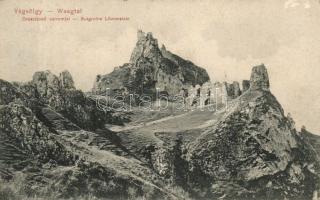 Oroszlánkő castle ruins in the Vág valley