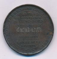 Franciaország 1792. 5s bronz "Monneron testvérek" kereskedelmi zseton T:VF France 1792. 5s bronze "Monneron brothers" trade token C:VF