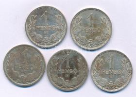 1926-1939. 1P Ag (5db, 4xklf) T:XF-F patina
Adamo P6