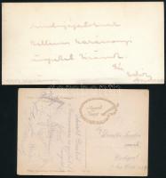 Toldi Géza (1909-1985) labdarúgót ábrázoló fotók, pl. Farkas Bertalannal és saját kézzel aláírt lapo...