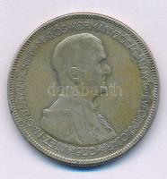 1930. 5P Ag "Horthy jobbra" T:F patina Adamo P8