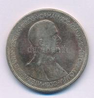 1930. 5P Ag "Horthy jobbra" T:F patina Adamo P8