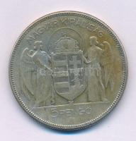 1930. 5P Ag "Horthy jobbra" T:F patina
Adamo P8