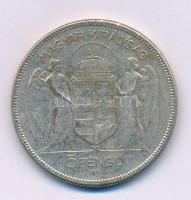 1930. 5P Ag "Horthy jobbra" T:F patina
Adamo P8
