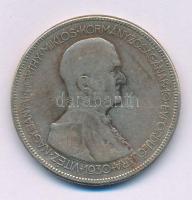 1930. 5P Ag "Horthy jobbra" T:F patina Adamo P8