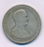 1930. 5P Ag "Horthy jobbra" T:F patina Adamo P8