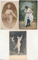 5 db RÉGI erotikus hölgyek képeslap / 5 pre-1945 erotic women postcards