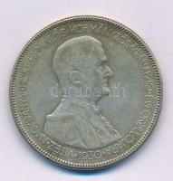 1930. 5P Ag "Horthy jobbra" T:F patina Adamo P8