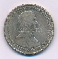 1930. 5P Ag "Horthy jobbra" T:F patina Adamo P8