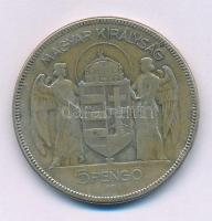 1930. 5P Ag "Horthy jobbra" T:F patina
Adamo P8