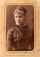 1866 Felvidéki fotóalbum, 150 vizitkártya fotóval, nagyrészt magyar műtermekből, Divald, Foltényi, s...