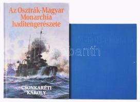 Csonkaréti Károly 2 műve: Hadihajók a Dunán. Bp., 1980, Zrínyi. Kiadói egészvászon-kötés. + Az Osztrák-Magyar Monarchia haditengerészete. 1867-1918. Bp., 2001, Kossuth. Kiadói kartonált papírkötés.