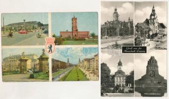 30 db MODERN külföldi város képeslap, főleg Kelet-Közép-Európa / 30 modern foreign town postcards, m...