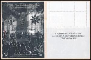 2014 XVIII. Nemzetközi Filatéliai és Numizmatikai Börze emlékív pár hátoldalán "A MABÉOSZ ELNÖKSÉGÉNEK AJÁNDÉKA A SZÖVETSÉG KIEMELT TÁMOGATÓINAK" felirat