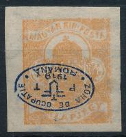 Debrecen I. 1919 Hírlapbélyeg fordított felülnyomással, Bodor vizsgálójellel