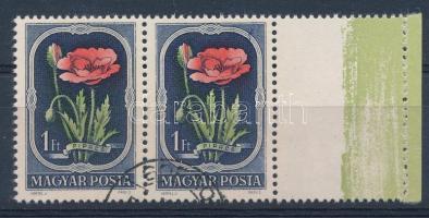 1951 Virág (II.) 1Ft pár jobb oldalon üres mezővel, Leitold vizsgálójellel