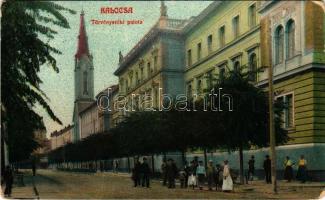 1909 Kalocsa, Törvényszéki palota. Kertész és Hermánn kiadása (kopott sarkak / worn corners)