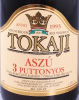 1993, 6 darab Tokaji aszú, 3 puttonyos, Tolcsva, 13%, 0,5l, bontatlan, eredeti dobozában