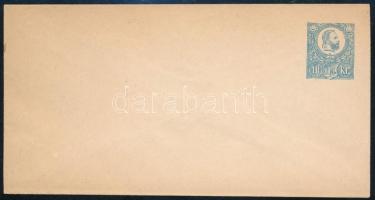 1871 Használatlan 10kr díjjegyes boríték