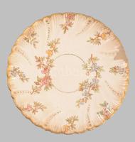 Sarreguemines "Louis XV" csésze alátéttel, jelzett, sérült, d: 14 cm