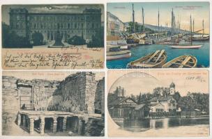 32 db RÉGI külföldi város képeslap, vegyes minőségben, közte pár magyar / 32 pre-1945 foreign town-v...