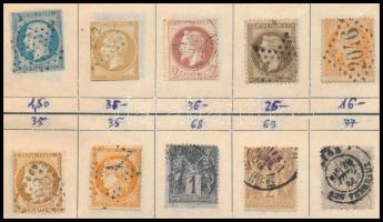 Francia cserefüzet a klasszikusoktól, benne 90 db bélyeg (Mi EUR 200.-)