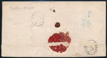 1874 Hivatalosnak szánt levél 5kr portóval "SZINYÉR VÁRALLYA" - "NAGY-KÁROLY"