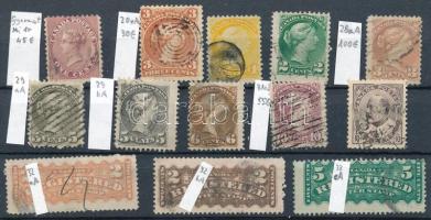 Kanada 13 db klasszikus bélyeg (Mi EUR 310.-)