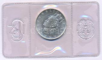 Olaszország 1988R 500L Ag "Alkotmány" eredeti lezárt fóliacsomagolásban és műanyag dísztok...