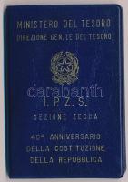 Olaszország 1988R 500L Ag "Alkotmány" eredeti lezárt fóliacsomagolásban és műanyag dísztok...
