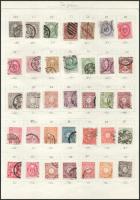 Japán 1876-1969 220 db bélyeg, a fele klasszikus, 4 albumlapon (Mi EUR 400.-)