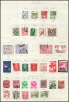 Japán 1876-1969 220 db bélyeg, a fele klasszikus, 4 albumlapon (Mi EUR 400.-)