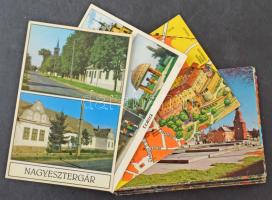 100 db MODERN magyar város képeslap / 100 MODERN Hungarian town-view postcards