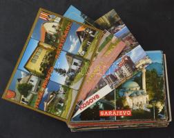 100 db MODERN külföldi város képeslap / 100 MODERN foreign town-view postcards