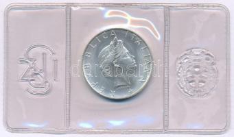 Olaszország 1986R 500L Ag "A béke nemzetközi éve" eredeti lezárt fóliacsomagolásban és műa...