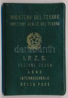 Olaszország 1986R 500L Ag "A béke nemzetközi éve" eredeti lezárt fóliacsomagolásban és műa...