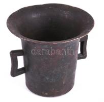 Bronz mozsár, m: 11,5 cm