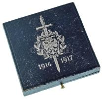 Ausztria 1917. "Salvator Mundi" kétoldalas Fe emlékérem eredeti tokban. "SALVATOR MVN...