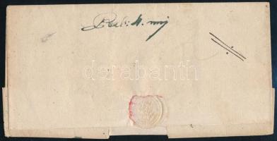 1820 Franco levél "KOMARNIK" Jaminára küldve, majd tovább küldve (Gudlin 500 p)