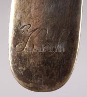 Ezüst (Ag) kanál, jelzett, nettó 27g