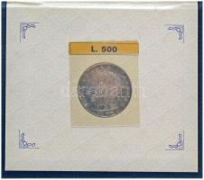 Olaszország 1975R 500L Ag "Michelangelo" eredeti dísztokban, tanúsítvánnyal T:UNC patina
...