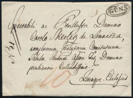 1831 Portós levél "GÜNS"
