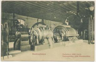 Resicabánya, Resica, Resicza, Resita; Turbofuvó, 2300 lóerő, vasgyár, belső. Weisz Adolf kiadása / Turbogebläse, 2300 Pferdekräfte / iron factory interior (ázott / wet damage)