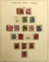 Deutsches Reich 1872-1945 Gyűjtemény színváltozatokkal, perfinekkel, ívszéli jelzésekkel, helyenként másodpéldányokkal is, több mint 2.000 EUR katalógus értékben, KABE albumban