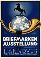 1935 Hannover, Briefmarken Ausstellung im Künstlerhaus / Postage Stamps Exhibition 1935 + So. Stpl.