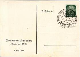 1935 Hannover, Briefmarken Ausstellung im Künstlerhaus / Postage Stamps Exhibition 1935 + So. Stpl