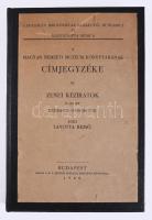 Lavotta Rezső: A Magyar Nemzeti Múzeum Könyvtárának címjegyzéke. Zenei kéziratok II. kötet. Kéziratos zeneművek. Bp., 1940, Magyar Nemzeti Múzeum Országos Széchenyi Könyvtára. Újrakötött egészvászon kötés, ráragasztva az eredeti papírborító, jó állapotban.